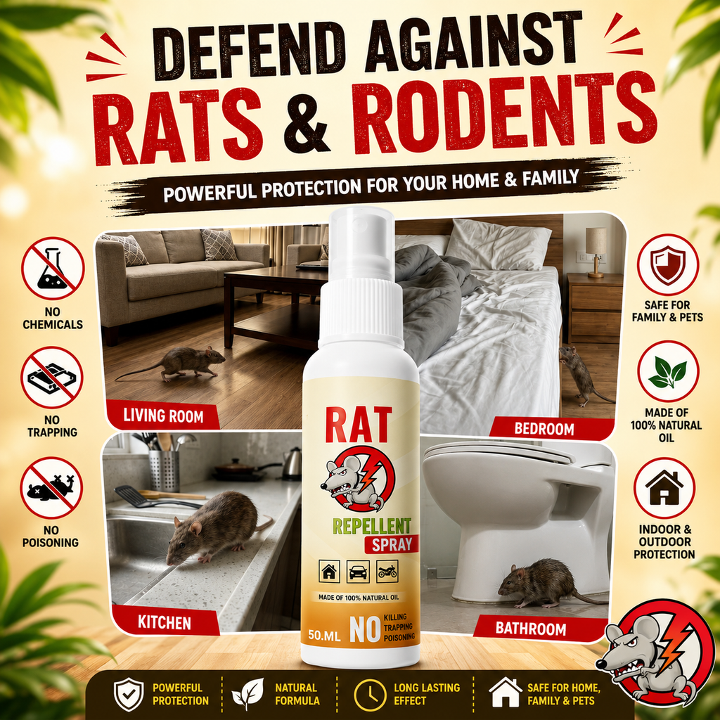 ✨HOT SELL 60% Off TODAY✨LIMITED OFFER🔥Rat Repellent Spray – Safe, Effective, and Eco-friendly