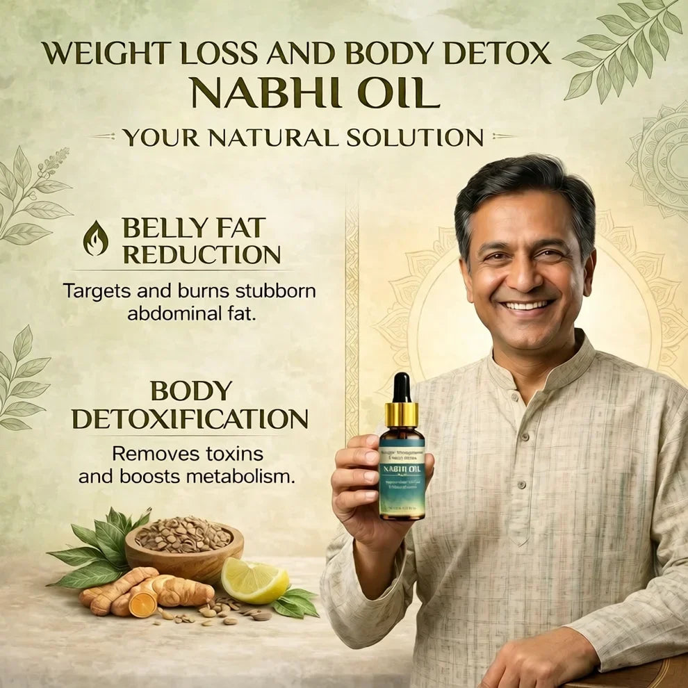 ✨HOT SELL 60% Off TODAY✨LIMITED OFFER🔥| Weight Management and Body Detox Nabhi Oil (100% Ayurvedic)